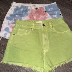 Set of 2 Pacsun High Rise Festival Shorts Size 26